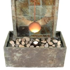 Sunnydaze Decor Sunnydaze 49"H Electric Natural Slate Indoor/Outdoor Water Fountain With Clock And LED Light 11 Sunnydaze Decor Sunnydaze 49"H Electric Natural Slate Indoor/Outdoor Water Fountain With Clock And LED Light -Sunnydaze Decor GUEST 3a41f830 6cdf 4d2b bd5b 4009ae83d85e