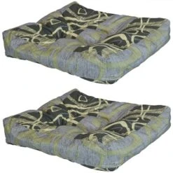 Sunnydaze Decor Sunnydaze Indoor/Outdoor Replacement Square Tufted Patio Chair Seat And Back Cushions - 20" - 2pk -Sunnydaze Decor GUEST 3ad9c209 96f8 4e9a a774 e5b98acadba9