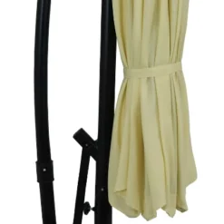 Sunnydaze Decor Sunnydaze Outdoor Steel Cantilever Offset Patio Umbrella With Solar LED Lights, Air Vent, Crank, And Base - 9' -Sunnydaze Decor GUEST 3c706b77 8094 4d9c b303 0c441f9b0147