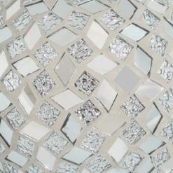 Sunnydaze Decor Sunnydaze Indoor/Outdoor Mirrored Diamond Mosaic Gazing Globe Glass Garden Ball - 10" Diameter - Silver -Sunnydaze Decor GUEST 3db76ffc 3258 4d5b 9579 5e81b6de1877