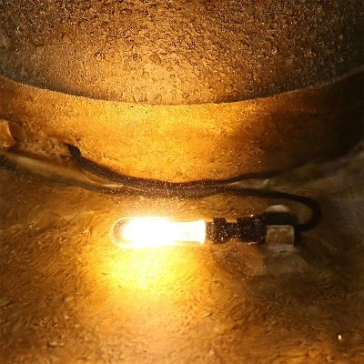 Sunnydaze Decor Sunnydaze 65"H Electric Resin And Concrete 4-Tier Eggshell Edge Outdoor Water Fountain With LED Lights 6 Sunnydaze Decor Sunnydaze 65"H Electric Resin And Concrete 4-Tier Eggshell Edge Outdoor Water Fountain With LED Lights - Image 4