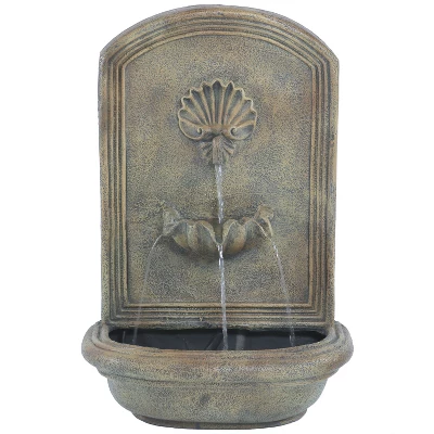 Sunnydaze Decor Sunnydaze 27"H Electric Polystone Seaside Outdoor Wall-Mount Water Fountain 7 Sunnydaze Decor Sunnydaze 27"H Electric Polystone Seaside Outdoor Wall-Mount Water Fountain - Image 5