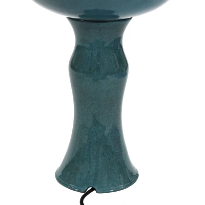 Sunnydaze Decor Sunnydaze 27"H Electric Green Ceramic 2-Tier Resting Birds Outdoor Water Fountain 9 Sunnydaze Decor Sunnydaze 27"H Electric Green Ceramic 2-Tier Resting Birds Outdoor Water Fountain - Image 7