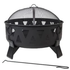 Sunnydaze Decor Sunndyaze Outdoor Steel Fire Pit Nordic Inspired, 34-Inch 12 Sunnydaze Decor Sunndyaze Outdoor Steel Fire Pit Nordic Inspired, 34-Inch -Sunnydaze Decor GUEST 3fac4e50 0dac 435b b278 6607116733f4