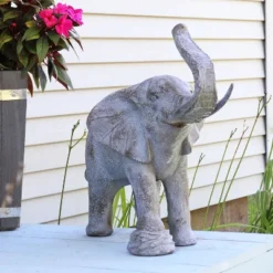 Sunnydaze Decor Sunnydaze 18.5" Elijah The Excellent Elephant Indoor And Outdoor Garden And Home Statue