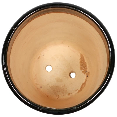 Sunnydaze Decor Sunnydaze Indoor/Outdoor Captivating Vista Decorative Glazed Ceramic Planters For Greenery Or Flowers - 11.5" 4 Sunnydaze Decor Sunnydaze Indoor/Outdoor Captivating Vista Decorative Glazed Ceramic Planters For Greenery Or Flowers - 11.5" - Image 2