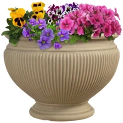 Sunnydaze Decor Sunnydaze Indoor/Outdoor Patio, Garden, Or Porch Weather-Resistant Double-Walled Elizabeth Ribbed Urn Flower Pot Planter - 15" 11 Sunnydaze Decor Sunnydaze Indoor/Outdoor Patio, Garden, Or Porch Weather-Resistant Double-Walled Elizabeth Ribbed Urn Flower Pot Planter - 15" -Sunnydaze Decor GUEST 417fbcd7 f61d 4808 93d8 8ddc036e3102