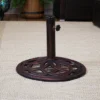 Sunnydaze Decor Sunnydaze Outdoor Heavy-Duty Cast Iron Celtic Knot Design Patio Yard Round Umbrella Base Stand - 17" - Bronze -Sunnydaze Decor GUEST 4305b959 d61f 4ad9 941b 196e38c9cc5d