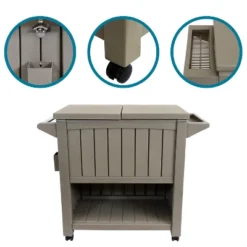 Sunnydaze Decor Sunnydaze Rolling Patio Serving Cart With Prep Table, Cooler And Storage 21 Sunnydaze Decor Sunnydaze Rolling Patio Serving Cart With Prep Table, Cooler And Storage -Sunnydaze Decor GUEST 431678d2 348c 4f9d bc30 3e4daa084c39