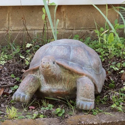 Sunnydaze Decor Sunnydaze Indoor/Outdoor Glass Fiber Reinforced Concrete Talia The Tortoise Patio Garden Yard Entryway Decorative Statue - 29" 5 Sunnydaze Decor Sunnydaze Indoor/Outdoor Glass Fiber Reinforced Concrete Talia The Tortoise Patio Garden Yard Entryway Decorative Statue - 29" - Image 3