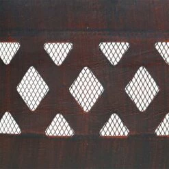 Sunnydaze Decor Sunnydaze Outdoor Heavy-Duty Steel Portable Large Round Crossweave Cut Out Fire Pit Ring - 36" - Black -Sunnydaze Decor GUEST 44cce927 fa1a 4c6b b4a3 688233f13013