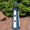 Sunnydaze Decor Sunnydaze Outdoor Backyard Garden Nautical Lighthouse Solar LED Pathlight Statue Figurine - 36"