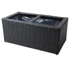 Sunnydaze Decor Sunnydaze 2-Section Rectangle Polyrattan Indoor Planters - 21.5" W X 11.5" D X 9.25" H - 2-Pack 17 Sunnydaze Decor Sunnydaze 2-Section Rectangle Polyrattan Indoor Planters - 21.5" W X 11.5" D X 9.25" H - 2-Pack -Sunnydaze Decor GUEST 45363697 d53c 4306 bbcc 549c0c3d3180