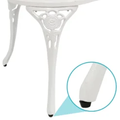 Sunnydaze Decor Sunnydaze 2-Person Classic Rose Design Cast Aluminum Outdoor Garden Bench, White 8 Sunnydaze Decor Sunnydaze 2-Person Classic Rose Design Cast Aluminum Outdoor Garden Bench, White -Sunnydaze Decor GUEST 45553ea0 db31 4c0b aa00 d78c7f95b12a