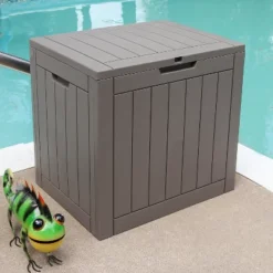 Sunnydaze Decor Sunnydaze Lockable Outdoor Small Deck Box With Storage And Side Handles - 32-Gal. 21 Sunnydaze Decor Sunnydaze Lockable Outdoor Small Deck Box With Storage And Side Handles - 32-Gal. -Sunnydaze Decor GUEST 46a8ed36 7d97 4549 bb15 afd224fb7d77