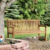 Sunnydaze Decor Sunnydaze Outdoor Solid Teak Wood With Light Stained Finish Patio Garden Bench Seat - 60" - Light Brown -Sunnydaze Decor GUEST 4988144f dbe5 471e b3ef 5494c57358d6
