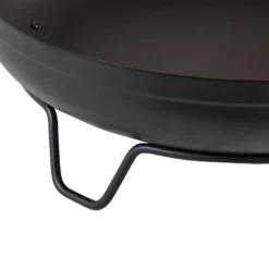 Sunnydaze Decor Sunnydaze Outdoor Camping Or Backyard Steel With Heat-Resistant Finish Fire Pit Bowl On Stand - 23" - Black -Sunnydaze Decor GUEST 4c521c2e 10f8 495d af5b 711ae4e2e541
