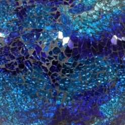 Sunnydaze Decor Sunnydaze Deep Ocean Swirl Gazing Globe, Blue Crackled Mosaic Glass, 10" -Sunnydaze Decor GUEST 4d9b5c83 af42 487a bd95 5645e7218131