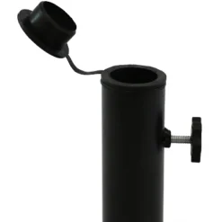 Sunnydaze Decor Sunnydaze Outdoor Heavy-Duty Cast Iron Decorative Modern Geometric Design Patio Yard Square Umbrella Base Stand - 17" - Black -Sunnydaze Decor GUEST 51a7dced b51c 4b12 b1f7 0335ce215a6a