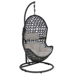 Sunnydaze Decor Sunnydaze Outdoor Resin Wicker Patio Cordelia Hanging Basket Egg Chair Swing With Cushion, Headrest, And Steel Stand Set- 3pc 24 Sunnydaze Decor Sunnydaze Outdoor Resin Wicker Patio Cordelia Hanging Basket Egg Chair Swing With Cushion, Headrest, And Steel Stand Set- 3pc -Sunnydaze Decor GUEST 51cce6fd 16d2 4214 9af6 abaab3ddae97