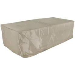 Sunnydaze Decor Sunnydaze 55,000 BTU Rectangular Outdoor Propane Gas Fiberglass Fire Pit Table With Lava Rocks - 56" L - Brown -Sunnydaze Decor GUEST 52028ae0 aa6d 471d a326 ed95ed97a3ac