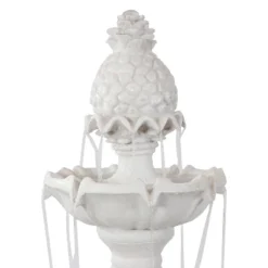 Sunnydaze Decor Sunnydaze 59"H Electric Fiberglass 3-Tier Welcome Pineapple Top Outdoor Water Fountain -Sunnydaze Decor GUEST 53c5de2e 35a6 4dad a6fd 6cdb13af9b2b