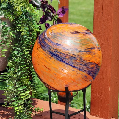 Sunnydaze Decor Sunnydaze Indoor/Outdoor Artistic Gazing Globe Glass Garden Ball For Lawn, Patio Or Indoors - 10" Diameter 5 Sunnydaze Decor Sunnydaze Indoor/Outdoor Artistic Gazing Globe Glass Garden Ball For Lawn, Patio Or Indoors - 10" Diameter - Image 3