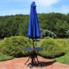Sunnydaze Decor Sunnydaze Outdoor Aluminum Inside Out Patio Umbrella With Push Button Tilt And Crank - 9'