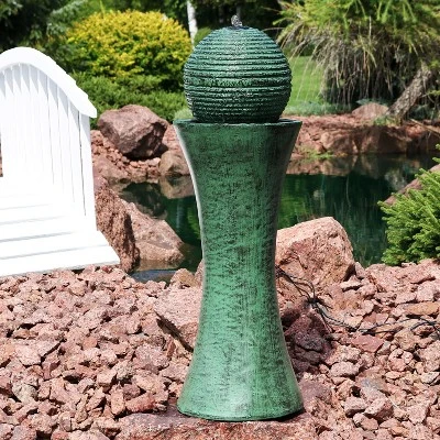 Sunnydaze Decor Sunnydaze Outdoor Polyresin Desert Spring Solar Powered Water Fountain With Battery Backup, Submersible Pump, And Panel - 30" 3 Sunnydaze Decor Sunnydaze Outdoor Polyresin Desert Spring Solar Powered Water Fountain With Battery Backup, Submersible Pump, And Panel - 30"
