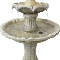 Sunnydaze Decor Sunnydaze 45" H Outdoor Arcade 2-Tier Solar Water Fountain With Battery Backup And LED Light 17 Sunnydaze Decor Sunnydaze 45" H Outdoor Arcade 2-Tier Solar Water Fountain With Battery Backup And LED Light -Sunnydaze Decor GUEST 5b602bb6 69f4 43f3 83e4 f862836a8621