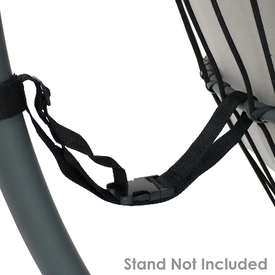 Sunnydaze Decor Sunnydaze Outdoor Resin Wicker Patio Oliver Lounge Hanging Basket Egg Chair Swing With Cushions And Headrest - Gray - 2pc 6 Sunnydaze Decor Sunnydaze Outdoor Resin Wicker Patio Oliver Lounge Hanging Basket Egg Chair Swing With Cushions And Headrest - Gray - 2pc - Image 4