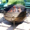 Sunnydaze Decor Sunnydaze Outdoor Camping Or Backyard Round Cauldron Fire Pit With Spark Screen, Log Poker, And Metal Wood Grate -Sunnydaze Decor GUEST 5d30c932 fd33 4915 ac28 5680a2274932