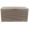 Sunnydaze Decor Sunnydaze Outdoor Deck And Patio Storage Box With Rattan Design - 100 Gal.