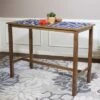 Sunnydaze Decor Sunnydaze Indoor Wooden Arnold Counter-Height Dining Table For The Kitchen Or Dining Room - Weathered Oak Finish -Sunnydaze Decor GUEST 5e565f39 bef0 4bfa bc30 6d60de401cfd