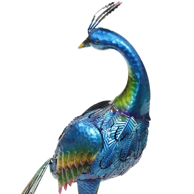 Sunnydaze Decor Sunnydaze Metal Peacock Outdoor Garden Yard Art Statue Sculpture - 34" 4 Sunnydaze Decor Sunnydaze Metal Peacock Outdoor Garden Yard Art Statue Sculpture - 34" - Image 2