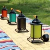 Sunnydaze Decor Sunnydaze Outdoor Metal Patio Deck Poolside Lawn Tabletop Torch Set - Green, Blue, Orange, And Brown -Sunnydaze Decor GUEST 603b4008 27cb 415a 9d52 ef43cc2f0f4f