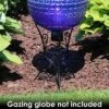 Sunnydaze Decor Sunnydaze Indoor/Outdoor Decorative Steel Scroll Gazing Ball Stand For 10" Or 12" Outdoor Garden Gazing Globes - 11" H - Black -Sunnydaze Decor GUEST 60ee2a19 ec70 496e b414 ac6adf7aa972