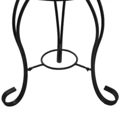 Sunnydaze Decor Sunnydaze Indoor/Outdoor Steel Frame Decorative Slate Tile Top Side Table - 12" -Sunnydaze Decor GUEST 629f2a3f e7cd 4235 adab 97c3f2389049