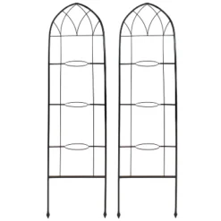 Sunnydaze Decor Sunnydaze 2-Piece Arched Climbing Plants Wall Trellis With Flower Pot Supports 12 Sunnydaze Decor Sunnydaze 2-Piece Arched Climbing Plants Wall Trellis With Flower Pot Supports -Sunnydaze Decor GUEST 630005ef d287 41f7 b15e b5fe653b2a28