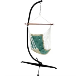 Sunnydaze Decor Sunnydaze Large Tufted Victorian Hammock Chair Swing With C-Stand - 300 Lb Weight Capacity 19 Sunnydaze Decor Sunnydaze Large Tufted Victorian Hammock Chair Swing With C-Stand - 300 Lb Weight Capacity -Sunnydaze Decor GUEST 6301e212 49e6 4265 8f9a c64dae8d8c99