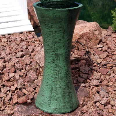 Sunnydaze Decor Sunnydaze Outdoor Polyresin Desert Spring Solar Powered Water Fountain With Battery Backup, Submersible Pump, And Panel - 30" 7 Sunnydaze Decor Sunnydaze Outdoor Polyresin Desert Spring Solar Powered Water Fountain With Battery Backup, Submersible Pump, And Panel - 30" - Image 5