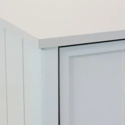 Sunnydaze Decor Sunnydaze MDF Indoor Beadboard Double Dresser With 6 Drawers - 31.5" H - Gray -Sunnydaze Decor GUEST 65982c12 2f1b 40cc be29 5e48b8b1dd43