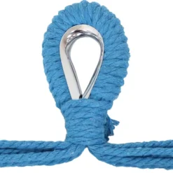 Sunnydaze Decor Sunnydaze Hanging Rope Hammock Chair Swing With Collapsible Bar For Backyard And Patio - 265 Lb Weight Capacity - Ocean Breeze -Sunnydaze Decor GUEST 65ae522b b8cd 40ab 8b81 0c8f2e97722f