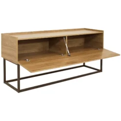 Sunnydaze Decor Sunnydaze Indoor Industrial-Style Sideboard Buffet Table - MDP With Powder-Coated Steel Frame - Brown -Sunnydaze Decor GUEST 65b787fe a4e3 4161 8bf0 4913b805584a