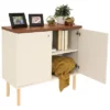 Sunnydaze Decor Sunnydaze Indoor Mid-Century Modern 2-Door Accent Buffet Cabinet With Shelves -Sunnydaze Decor GUEST 678a97f2 ac2b 4fc1 90cb c1cfdbbe0840