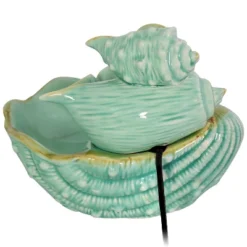 Sunnydaze Decor Sunnydaze Indoor Home Decorative Stacked Tiered Seashells Tabletop Water Fountain Feature - 7" - Green 13 Sunnydaze Decor Sunnydaze Indoor Home Decorative Stacked Tiered Seashells Tabletop Water Fountain Feature - 7" - Green -Sunnydaze Decor GUEST 68458d52 648f 453b a114 4c8eddcc58a0