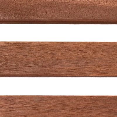 Sunnydaze Decor Sunnydaze Outdoor Meranti Wood With Teak Oil Finish Patio Family Dining Table And Chairs Set - Brown - 7pc 5 Sunnydaze Decor Sunnydaze Outdoor Meranti Wood With Teak Oil Finish Patio Family Dining Table And Chairs Set - Brown - 7pc - Image 3