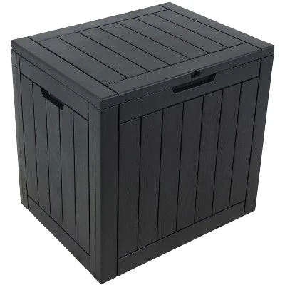 Sunnydaze Decor Sunnydaze Lockable Outdoor Small Deck Box With Storage And Side Handles - 32-Gal. 17 Sunnydaze Decor Sunnydaze Lockable Outdoor Small Deck Box With Storage And Side Handles - 32-Gal. - Image 15
