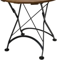 Sunnydaze Decor Sunnydaze Indoor/Outdoor Chestnut Wood Portable Folding Round Patio Bistro Table - 32" - Brown -Sunnydaze Decor GUEST 6f820dfe 67da 47c7 8258 d286810d71d4