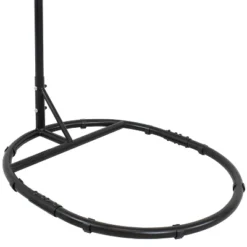 Sunnydaze Decor Sunnydaze Durable Indoor/Outdoor Egg Chair Stand With Extra-Wide Round Base, Hardware And Powder-Coated Finish - 76" H - Black -Sunnydaze Decor GUEST 7022848b 1199 47d9 aef3 2b7dd8c63525